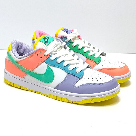 Nike Dunk Low SE Easter Candy Men 8.5 WMNS 10 Multi-Color DD1872-100 Wore Twice! - Picture 2 of 12